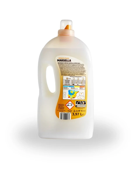 Detergente Liquido Marsella SUPER PACO para 61 Lavados de 3,97 L