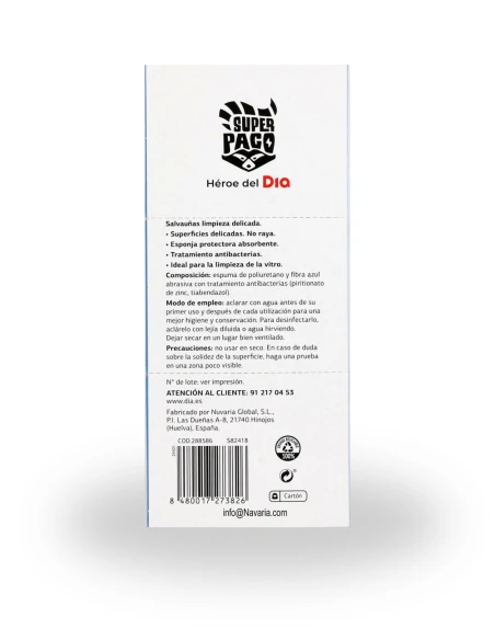 Estropajo Salvauñas Limpieza Delicada SUPER PACO 3 uds