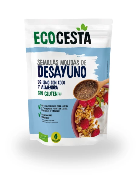 Semillas Molidas ECOCESTA de Lino con Coco y Amendra 200 g|Complementos para aves