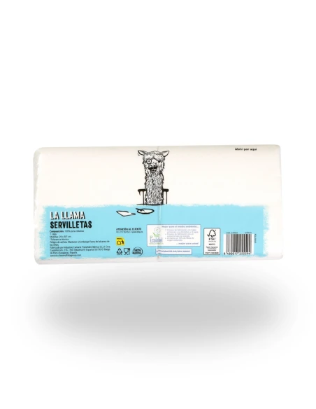 Servilletas Blancas 1 Capa LA LLAMA 200uds|Complementos para aves