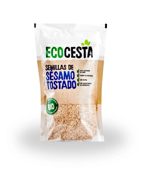 ECOCESTA Semillas de Sésamo Tostado 250g BIO – Fuente de Calcio y Fibra