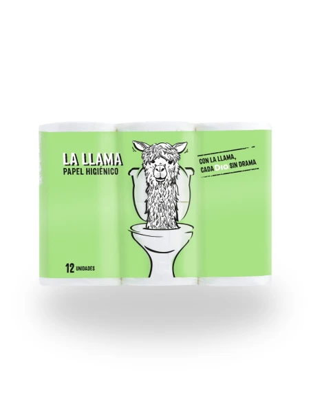 Papel Higienico 2 capas LA LLAMA 12 unidades|Complementos para aves