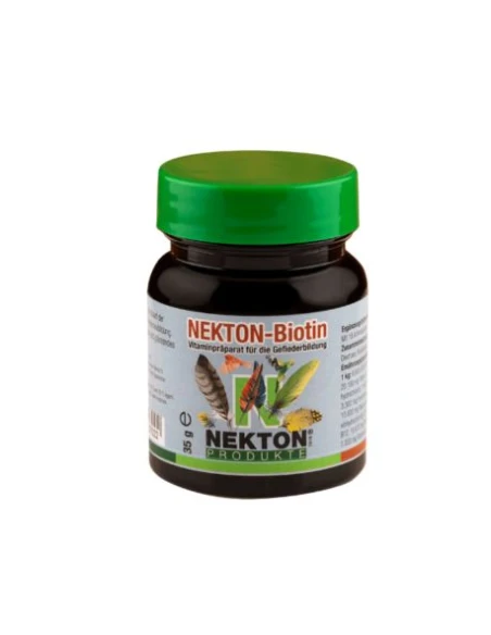 NEKTON BIOTIN Complejo vitamínico estimulante del crecimiento de plumas, 35 gr
