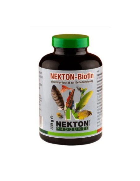 NEKTON BIOTIN estimula el crecimiento de las plumas 330 gr.