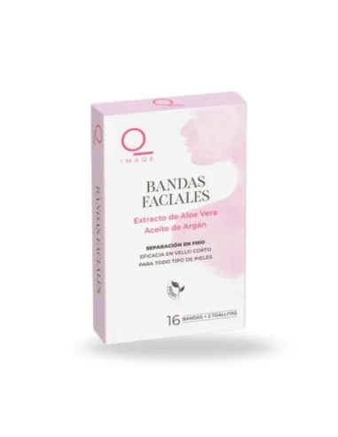 Banda Depilatoria Facial IMAQE de aloe vera 16 uds