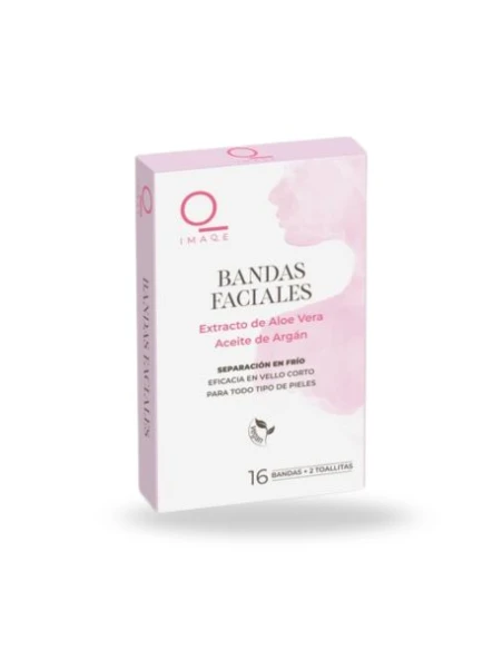 Banda Depilatoria Facial IMAQE de aloe vera 16 uds