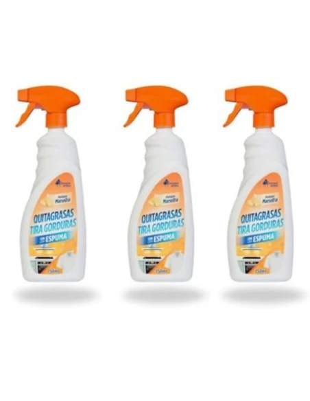 Quitagrasas con Pistola Perfume Marsella Pack 3 x 750 ml