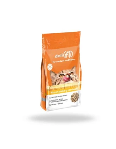 Comida para gatos DELIGATO Pollo y Buey 1,5kg