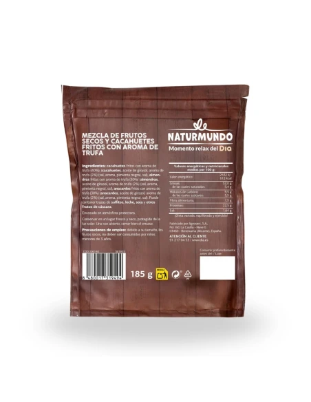 Mix de Frutos Secos NATURMUNDO Sabor Trufa 185gr|Complementos para aves