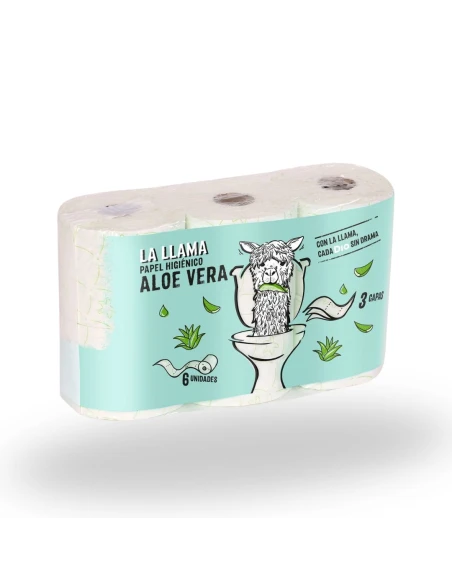 Papel Higiénico Aloe Vera 3 capas LA LLAMA 6uds|Complementos para aves