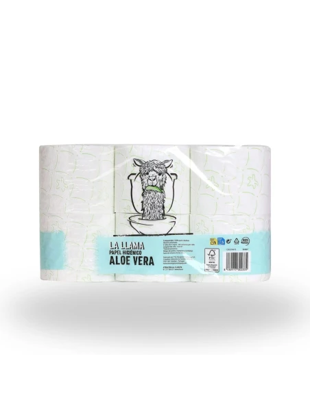 Papel Higiénico Aloe Vera 3 capas LA LLAMA 6uds