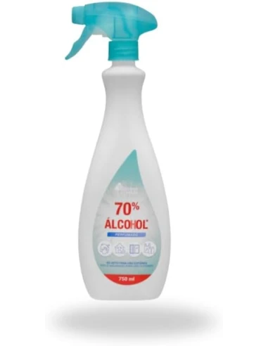 Alcohol de Limpieza 70% Perfumado con Pistola 750 ml | Multiusos Desinfectante