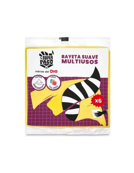 Bayetas Suaves SUPER PACO 6uds