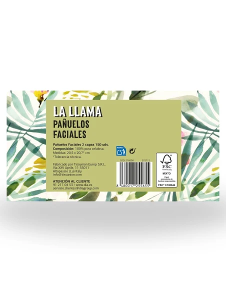 Pañuelos Faciales LA LLAMA 150uds|Complementos para aves