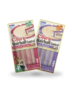 Snack para Gato CHURU Hair Ball control Variedades de Pollo y Atún 20uds