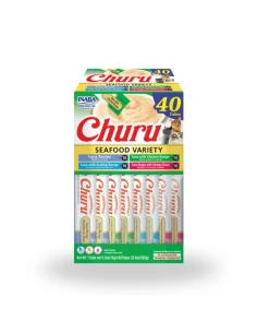 Snack para Gato CHURU Variedades de Atún con Marisco 40x14gr