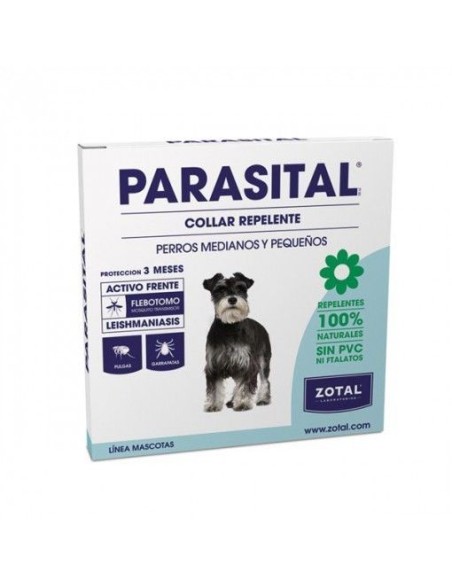 Parasital Collar Repelente Perros Medianos y Pequeños