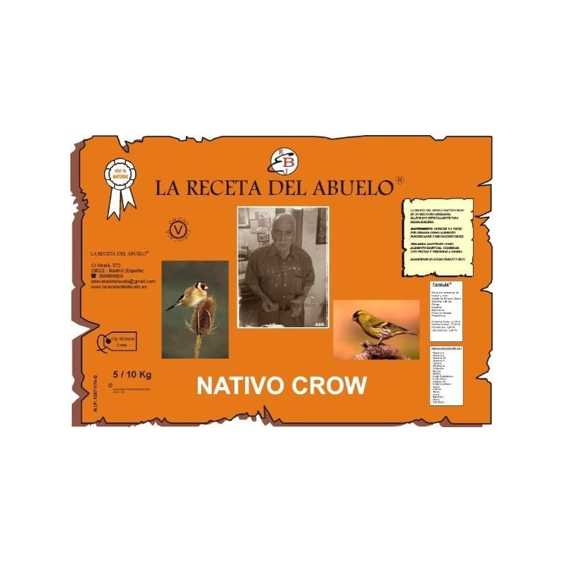 La receta del abuelo NATIVO CROW: 7 kg