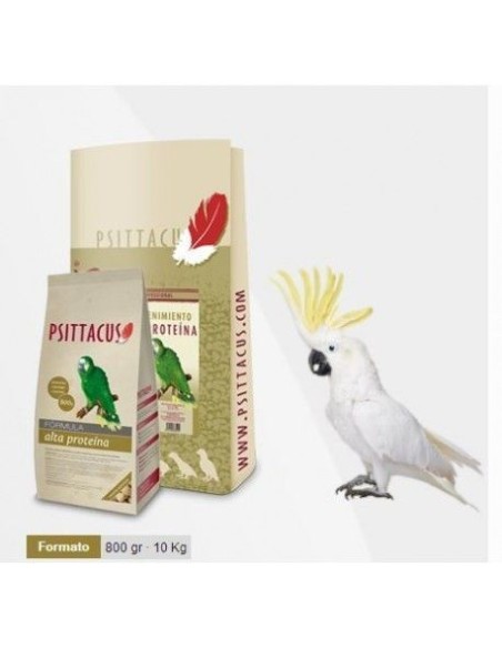 Psittacus Pienso alta proteina 800 gr