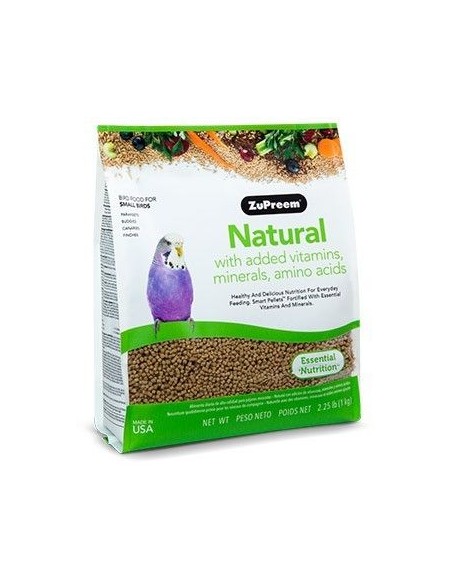 ZuPreem Natural Periquitos y Agapornis - S 1kg