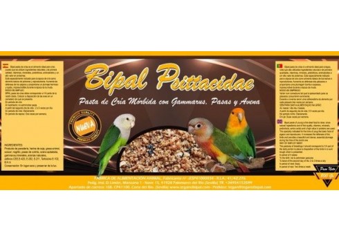 BIPAL BREEDING PASTE FOR SMALL PSITTACIDS , 15kg