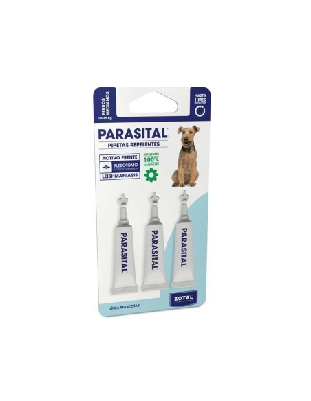 PARASITAL 3 PIPETTES POUR CHIEN DE 10 À 25 KG