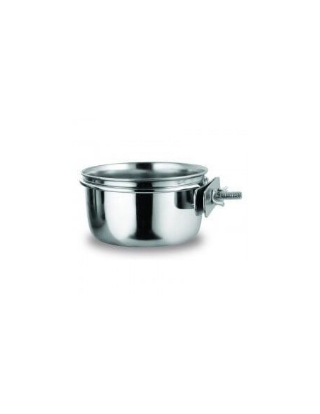 Comedero de acero inox. con soporte 450 ml