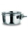 Comedero de acero inox. con soporte 450 ml