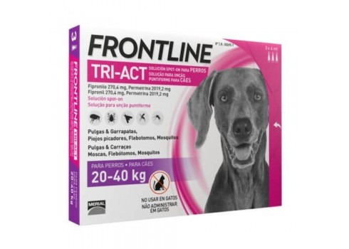 Frontline Tri-Act Pipettes pour chien de 20 à 40 kg 3 pipettes