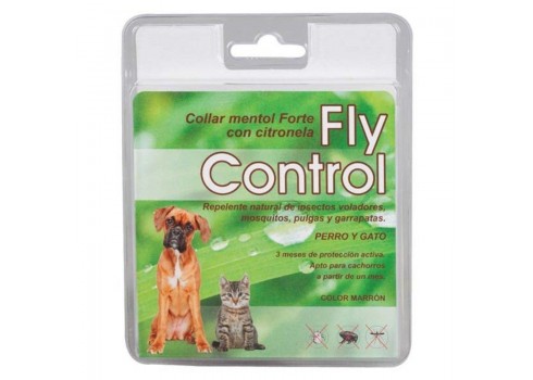 Collier mentholé pour chiens et chats FLY CONTROL