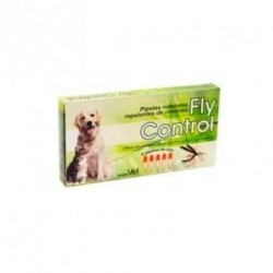Pipetas repelentes naturales para perros y gatos FLY CONTROL 5 unid.