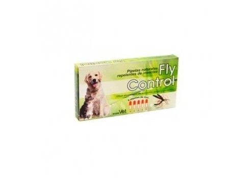 Pipetas repelentes naturales para perros y gatos FLY CONTROL 5 unid.