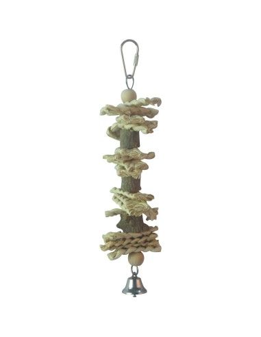 Jouet en bois naturel pour les oiseaux de l'ACI BR407 AVEC CAPUCHE Jouet en bois naturel pour les oiseaux de l'ACI BR407 AVEC CAPUCHE