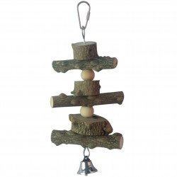 Natural wood toy for birds ICA BR413