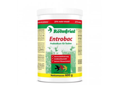 Mezcla de probióticos y prebióticos ENTROBAC ROHNFRIED 600 gr