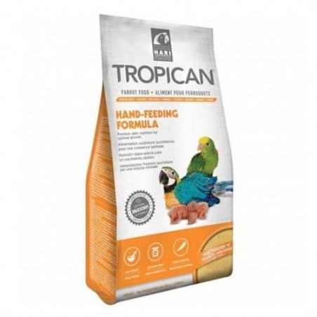 Papilla para loros y cotorras TROPICAN 400 gr