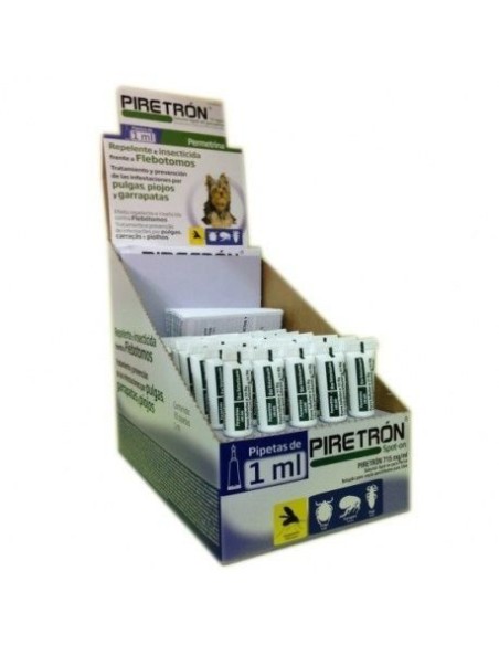 Piretrón small dogs, Pipette against Mosquito, fleas and ticks