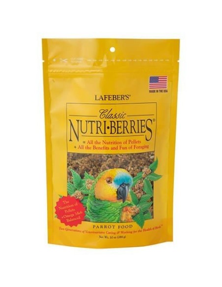 Alimento completo para loros mediano y grandes NUTRI BERRIES CLASSIC 284 gr