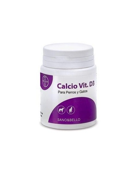 Sano & Bello Calcio Vit. D3 de Bayer para perros y gatos