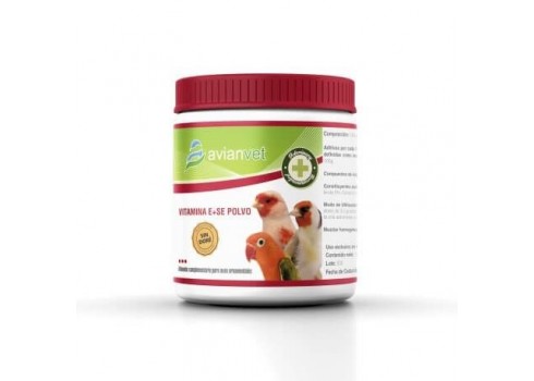 Suplemento vitaminico mineral para aves AVIANVET E + SELENIO polvo 125 gr. avianvet - 1