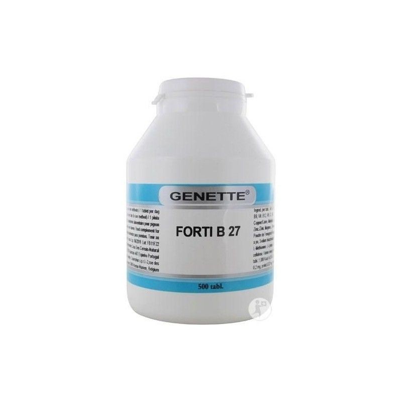Genette Forti B 27 500 pastillas ,vitaminas + aminoácidos + minerales, para palomas deportivas