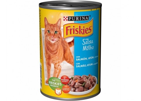 friskies wet food for cat salmon and tuna, saving pack 24x400 gr FRISKIES - 1