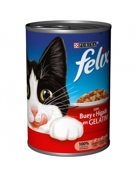 FELIX buey e higado, pack ahorro 24x400 gr Purina - 1