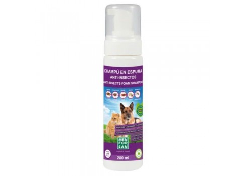 MENFORSAN Shampooing mousse anti-insectes 200ml pour chiens et chats Menforsan - 1