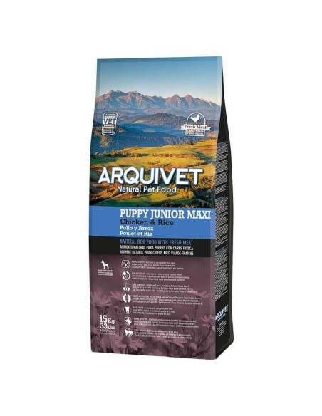 ARQUIVET JUNIOR MAXI, para cachorros de raza grande, pollo y arroz 12 kg ARQUIVET SLU - 1