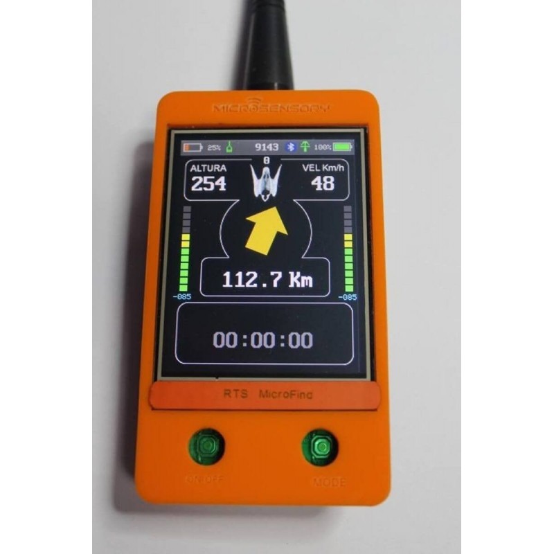 mini gprs transmitter with solar panel, micro find receiver and data card Microsensory - 1