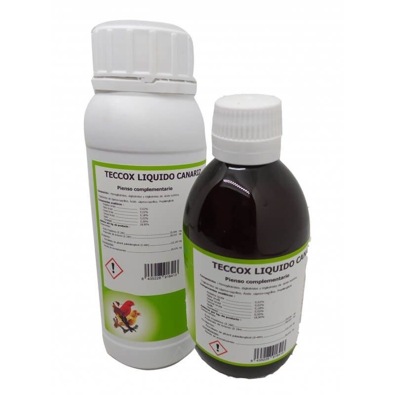 TECCOX CANARIZ anticodicios natural líquido, para aves, 250 ml Canariz - 1