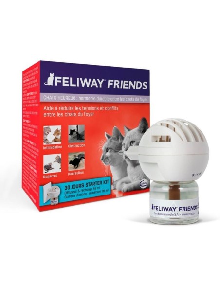 FELIWAY FRIENDS tranquilizante para grupos de gatos difusor con recambio 48 ml FELIWAY - 1