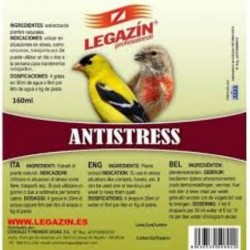 SUPPLÉMENT ANTIESTRESS LEGAZIN pour les oiseaux nerveux ou stressés dans le liquide 120 ml Legazin - 1