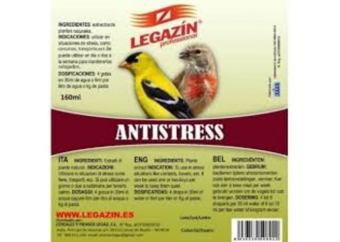 ANTIESTRESS LEGAZIN supplement for nerve or stressed birds in liquid 120 ml Legazin - 1